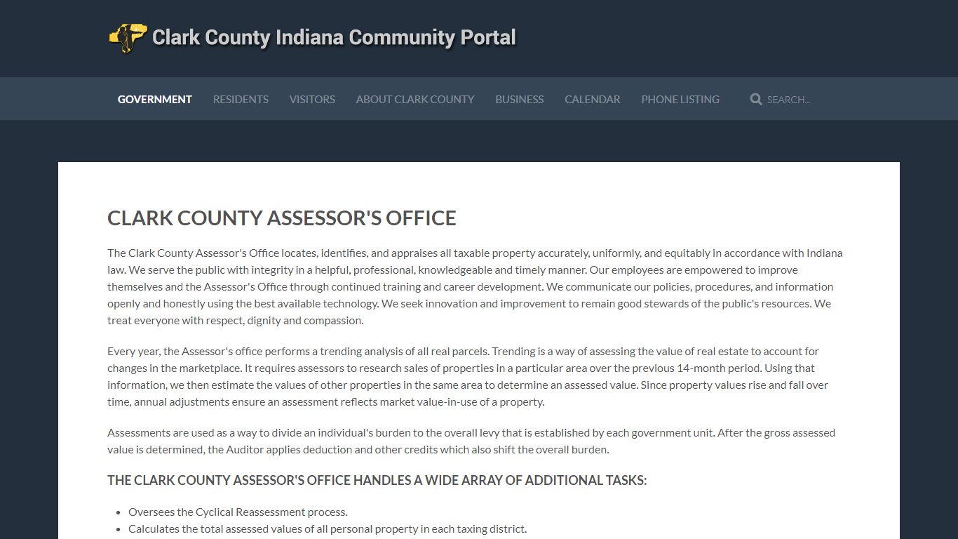 Clark County Indiana Assessor's Office