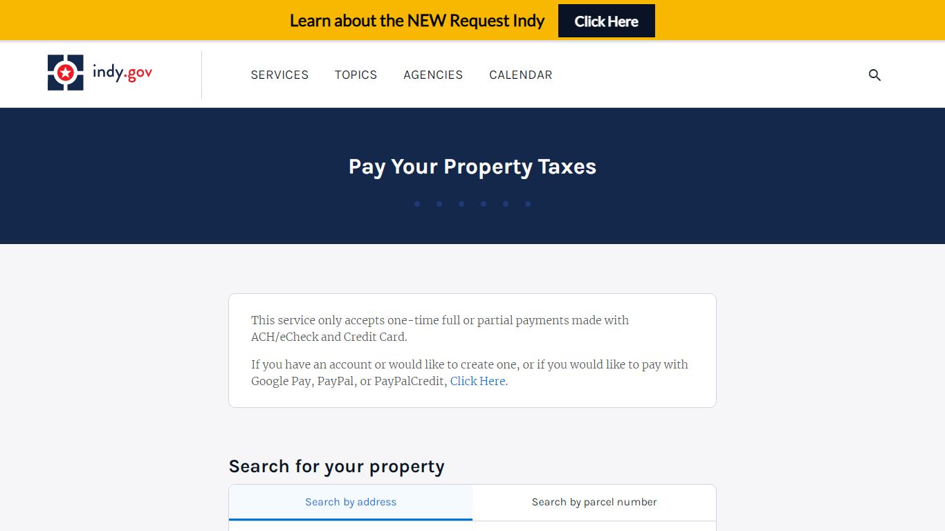 Pay Your Property Taxes - indy.gov